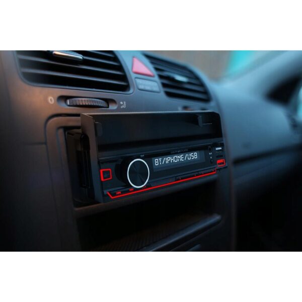 Player Auto RGB, 4 x 50W, model XBASS 7011X, cu Suport Telefon, Telecomanda pe volan, Bluetooth, Radio, MP3, AUX, Card - imagine 4
