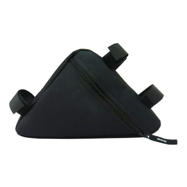 Geanta triunghiulara pentru cadru bicicleta, 25 x 19 x 18 cm, culoare neagra - imagine 2