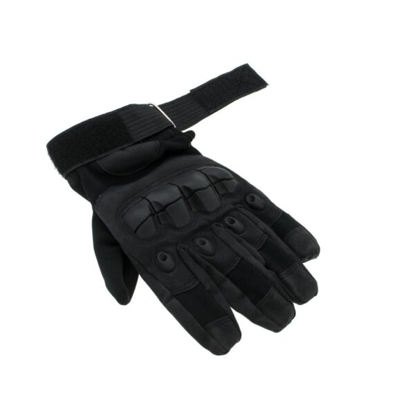 Manusi Tactice cu elemente de protectie, marime XL, cu destinatie Moto, ATV, SSV, QUAD, culoare Neagra - imagine 5