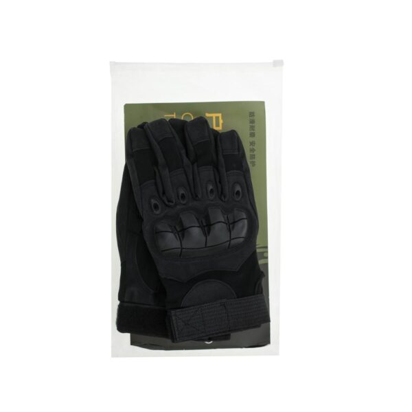 Manusi Tactice cu elemente de protectie, marime XL, cu destinatie Moto, ATV, SSV, QUAD, culoare Neagra - imagine 9