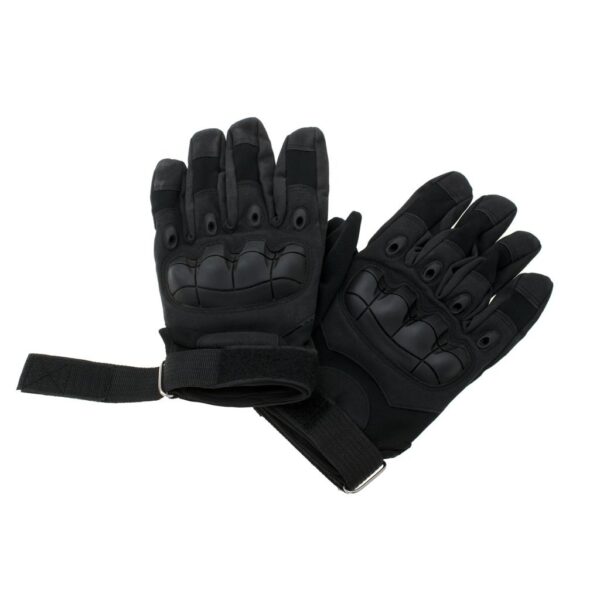 Manusi Tactice cu elemente de protectie, marime XL, cu destinatie Moto, ATV, SSV, QUAD, culoare Neagra - imagine 6
