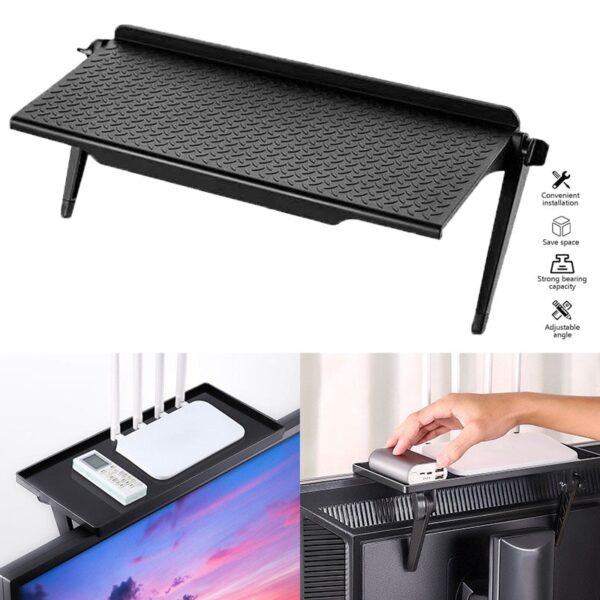 Etajera TV / Monitor din ABS, reglabila, dimensiune 30 x 11 cm - imagine 2
