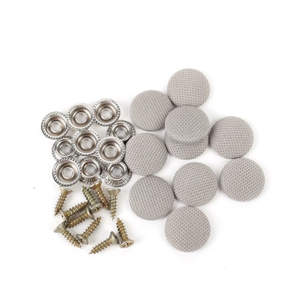 Set 12 clipsuri pentru reparatii tapiterie plafon auto, culoare Gri - imagine 3
