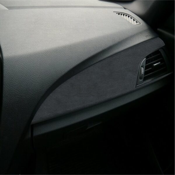 Folie Auto Colantare Trimuri, Model Piele Neagra, 100 x 45cm - imagine 2