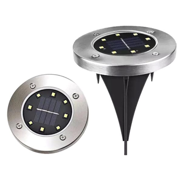 Set 4 x Lampa Solara estetica exterioara de gradina, cu 8 LED-uri, cu suport scurt - imagine 6