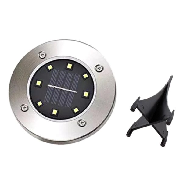 Set 4 x Lampa Solara estetica exterioara de gradina, cu 8 LED-uri, cu suport scurt - imagine 8