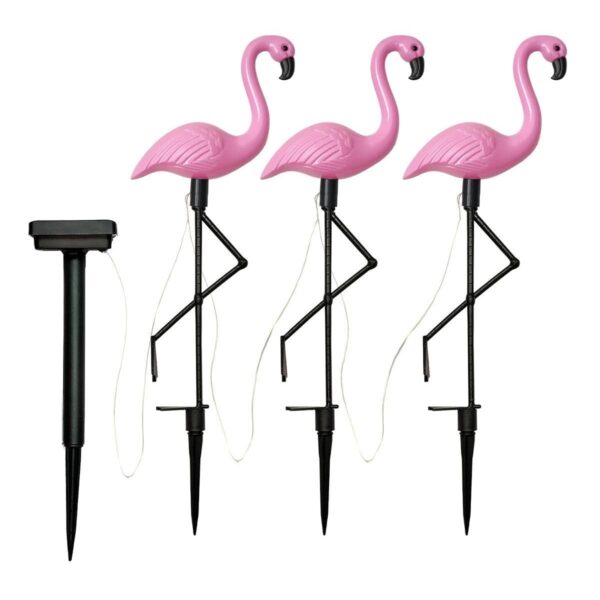 Set 3 x Lampa Solara estetica exterioara de gradina model "Flamingo" - imagine 7