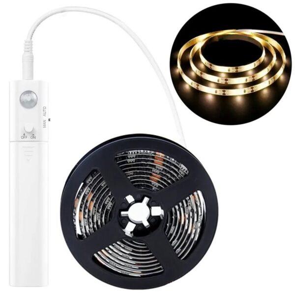 Banda LED cu senzor de miscare pentru Iluminare Mobilier, lungime 2m - imagine 3