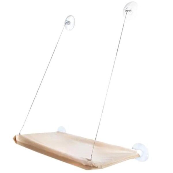 Hamac Elegant pentru pisica cu montaj pe geam, 55 x 32 cm - imagine 6