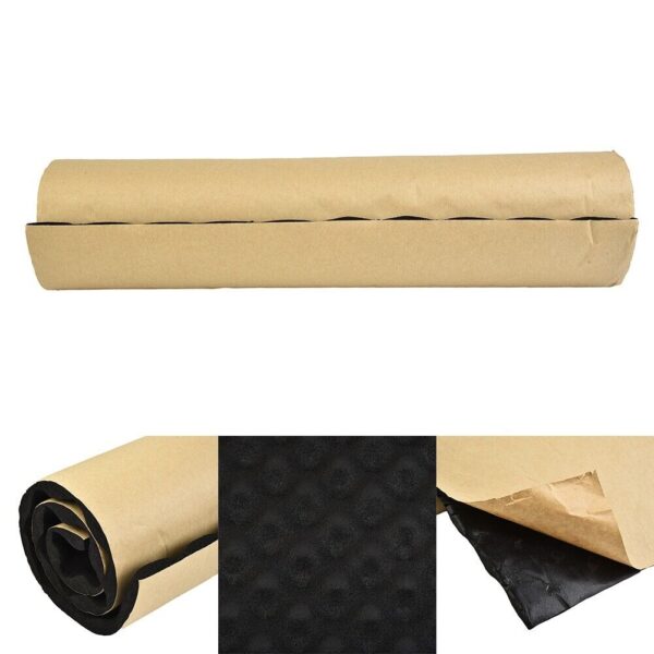 Material insonorizant auto adeziv reliefat, dimensiune 80cm x 50cm x 15mm, culoare Neagra - imagine 5