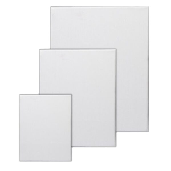 Set 3 sasiuri din lemn cu panza CANVAS pentru pictura, culoare Alb Mat, Marca AVEX - imagine 5